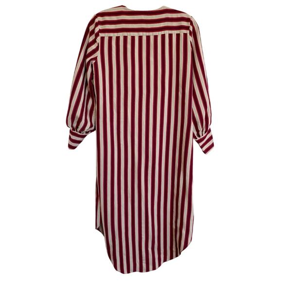 ZARA WOMAN Candy Cane Stripe Mix Stripe Wrap Tunic Top - XS - Picture 4 of 12